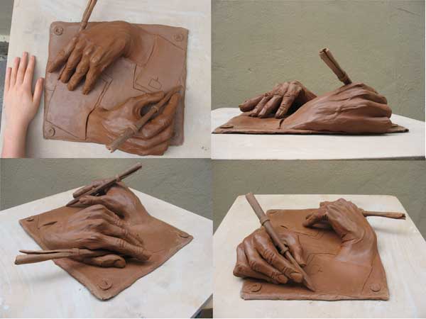 Faelle, Eschers drawing hands, 2008