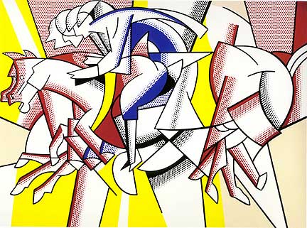 les artistes - Page 33 Roy%20Lichtenstein,%20'The%20Red%20Horseman',%201974,%20oil%20and%20magna%20on%20canvas,%20213.4%20x%20284.5%20cm